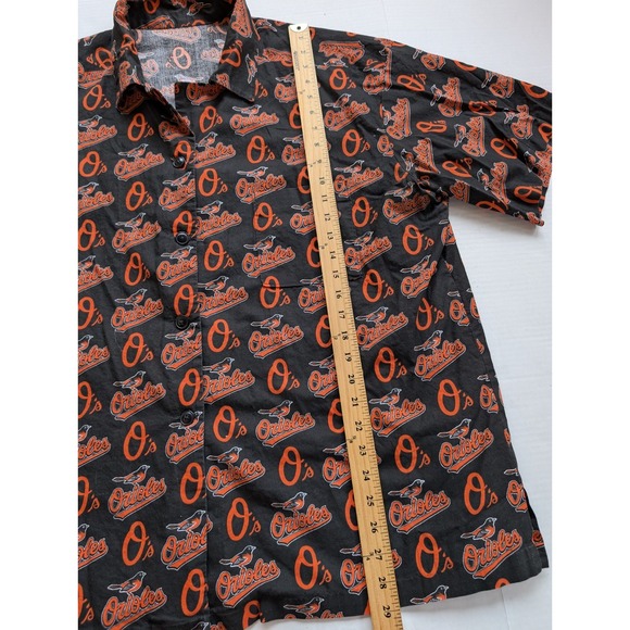 Vintage Baltimore Orioles Button Down Shirt Fits Mens XL MLB 90s - Picture 3 of 8